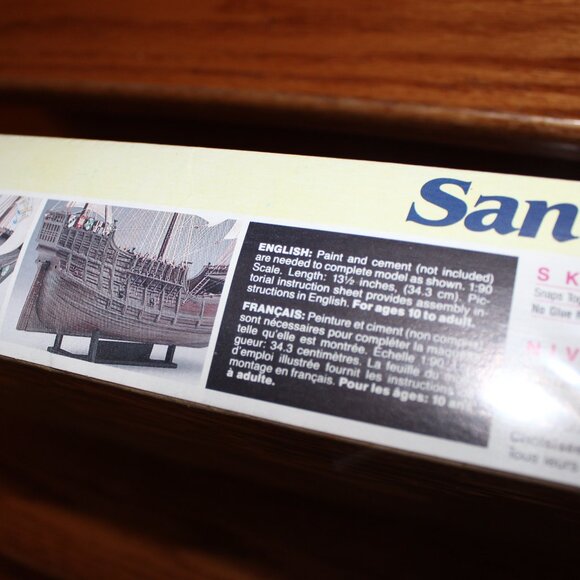 3/$88❤️sealed vintage 1991 Revell SANTA MARIA Ship Model Kit Made in USA #5627 - Picture 7 of 10